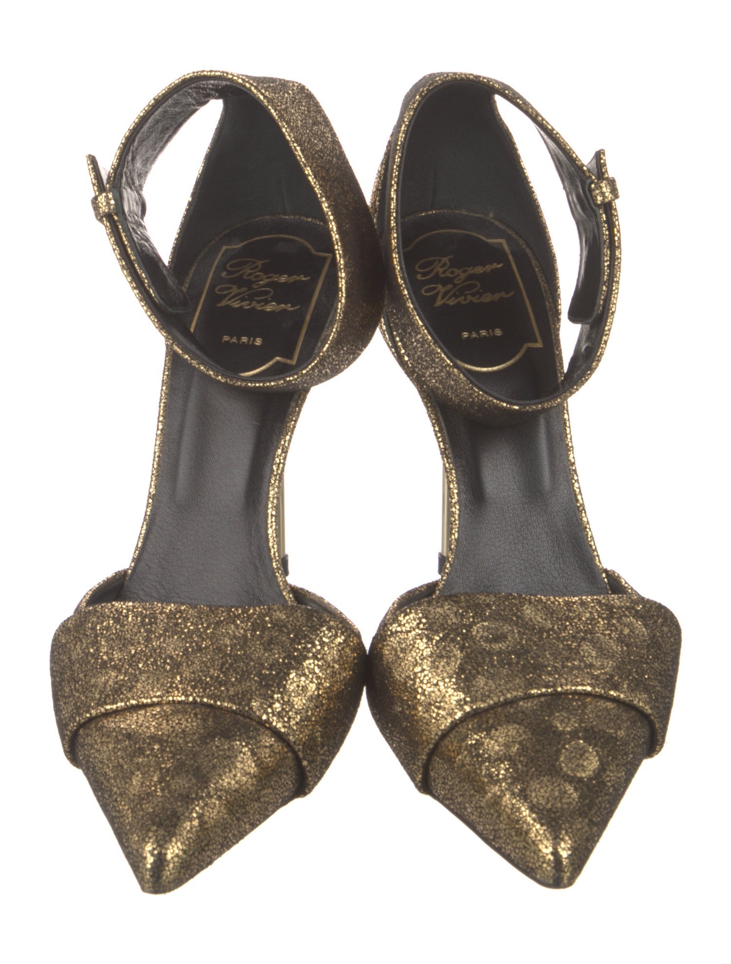 Roger Vivier Leather D'Orsay Pumps